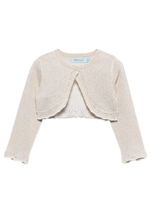 Kids Bolero Knitted Cream