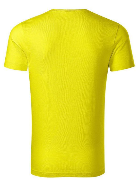 Malfini Ανδρικό Διαφημιστικό T-shirt Κοντομάνικο Lemon