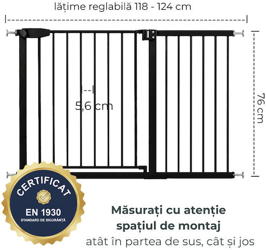 Kidizi Security Door in Black Color 1pcs