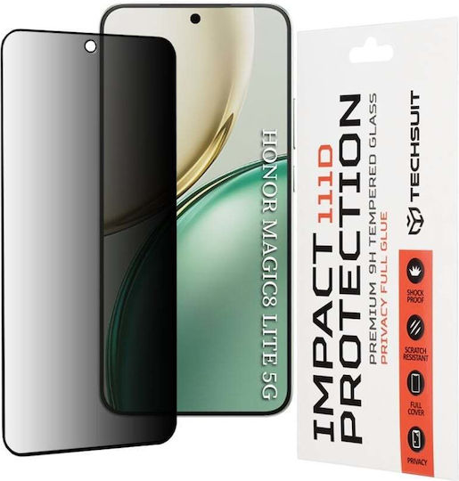 Displayschutzfolie Honor Magic8 Lite Anti-Spy Ultra Hd 9h Schutz Einfacher Einbau 111d Set Sticker Datenschutz