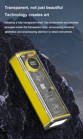 Andowl Q-CD1008 Power Bank 30000mAh 22.5W Yellow