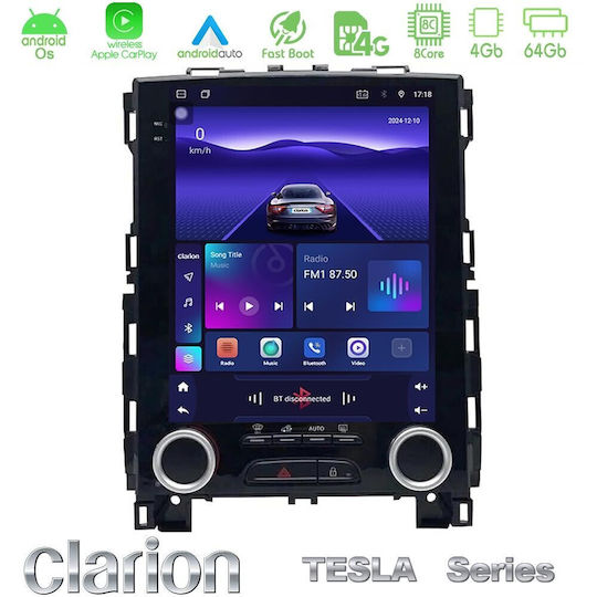 Clarion Auto-Audiosystem für Renault Megane 2016-2022 (Bluetooth/USB/AUX/Eingebautes Wi-Fi / 3G/GPS/Apple CarPlay/Android Auto)