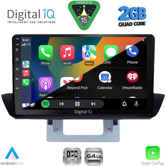 Digital IQ Car Audio System for Mazda BT-50 2012-2019 (Bluetooth/USB/WiFi/GPS/Apple-Carplay/Android-Auto) with Touch Screen 9"