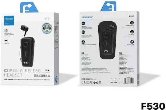 Fineblue F530 In-ear Bluetooth Handsfree Ακουστικό Πέτου Μαύρο