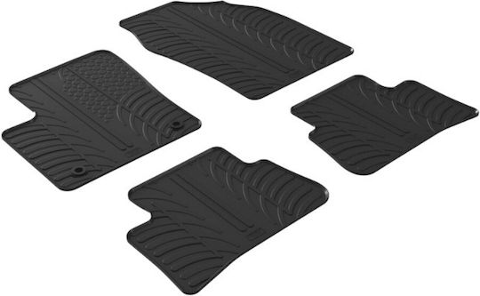 Lampa Set of Front and Rear Mats 4pcs for Toyota C-HR Black