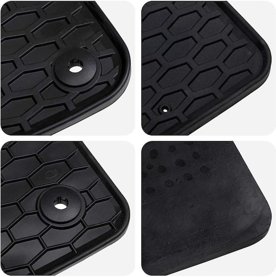 vidaXL Set Front and Back Car Mats 4 Pieces for Audi A6 / A7 2018-2025 Black