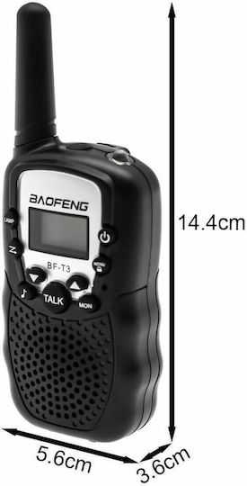 Baofeng BF-T3 Walkie Talkie με Μονόχρωμη Οθόνη Σετ 2τμχ