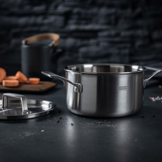 Kuhn Rikon Culinary Fiveply Комплект Саксии От Неръждаема Стомана 3 Части