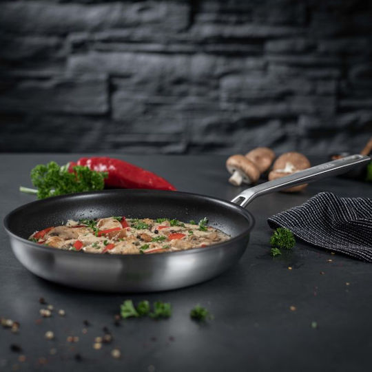 Kuhn Rikon Culinary Fiveply Set De Vase De Gătit Din Oțel Inoxidabil Cu Acoperire Interioară Antiaderent 3 Buc