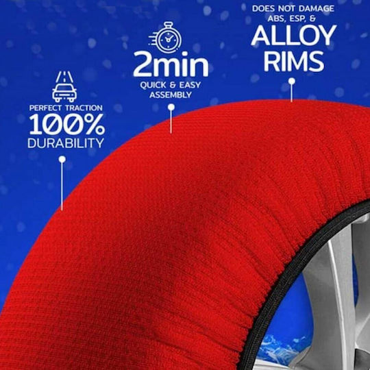Anti-slip Snow Socks Large Passenger Car 2pcs