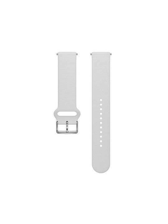 Polar Watch Strap 20mm S-l T White Silicone Polar Watch Strap 20mm S-l T White Silicone