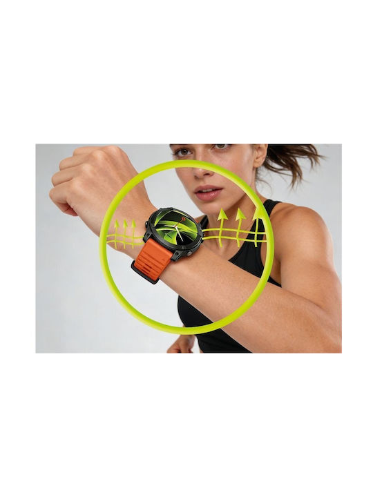 Mobile Origin Einfaches Silikon Tragbare Bänder 22mm Orange Mo-ess-22-org