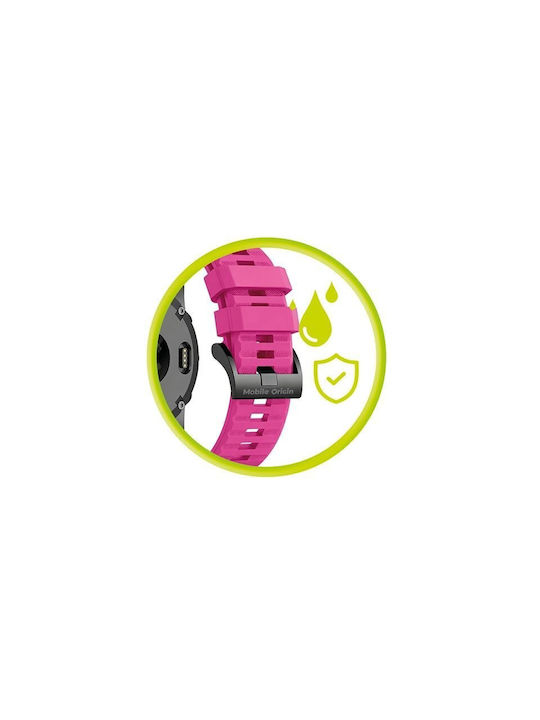 Mobile Origin Easy Strap Silicone Watch 20mm Pink Mo-ess-20-pnk