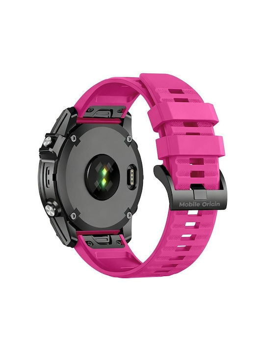 Mobile Origin Easy Strap Silicone Watch 20mm Pink Mo-ess-20-pnk