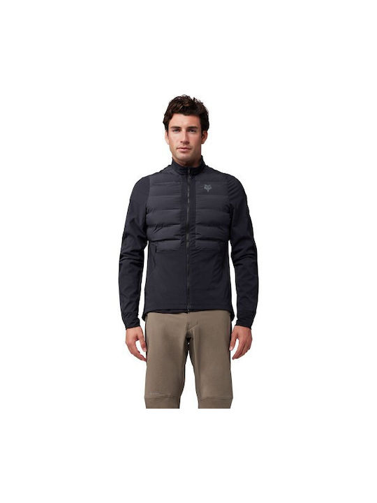 Fox Cycling Windbreaker Jacket Long sleeve Black