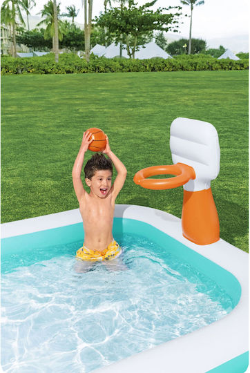Bestway Piscină Pentru Copii Gonflabilă 636lt 251x168x102cm Turcoaz