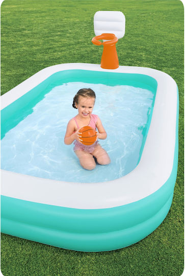 Bestway Piscină Pentru Copii Gonflabilă 636lt 251x168x102cm Turcoaz