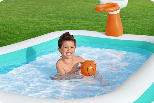 Bestway Piscină Pentru Copii Gonflabilă 636lt 251x168x102cm Turcoaz