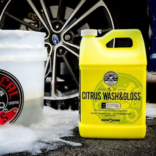 Chemical Guys Citrus Wash & Gloss Concentrated Car Wash Автомобилен шампоан с Аромат Лимон 3.78lt