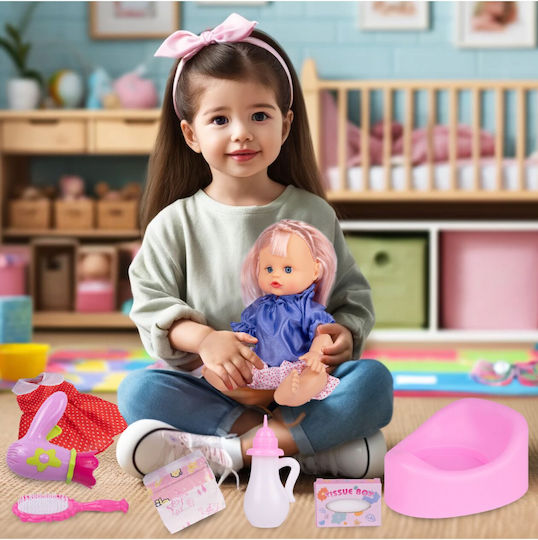 MalPlay Set papușă bebe 46 cm.