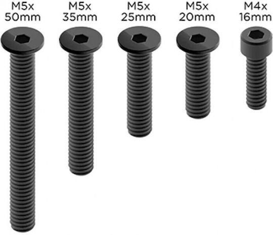 Quad Lock Replacement Motorcycle Bolts Screw Set Pro Black V2 Qlp-rss-pro-2