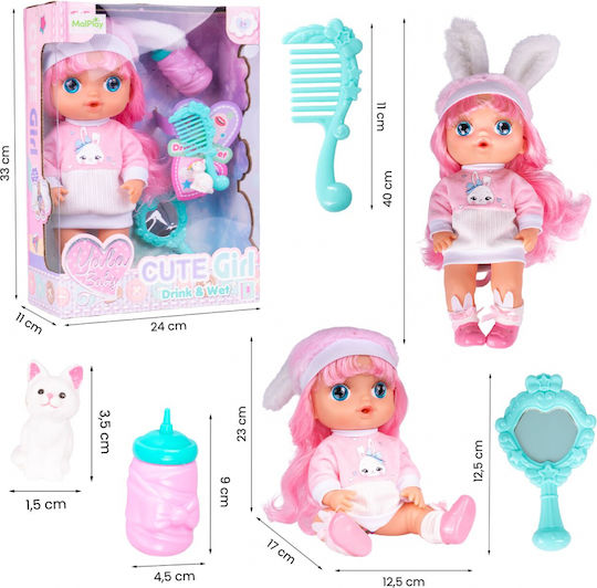 MalPlay Set Papușă Bebe Pentru 3+ Ani