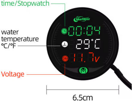 Digitales Motorrad-Tachometer