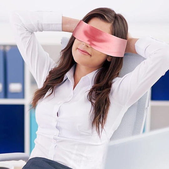 Smd Prime Instinct BDSM Satin Band Blindfold Satin Eye Mask 150cm Pink