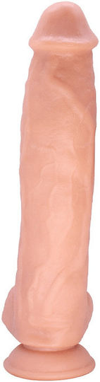 Smd Great White King Sized Dildo Realistic Penis Replica With Scrotum Suction Cup Premium Tpe 31.5cm Flesh
