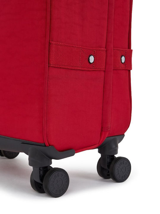 Kipling Spontaneous Μεσαία Βαλίτσα Ταξιδίου Ruby Red με 4 Ρόδες Ύψους 66εκ.