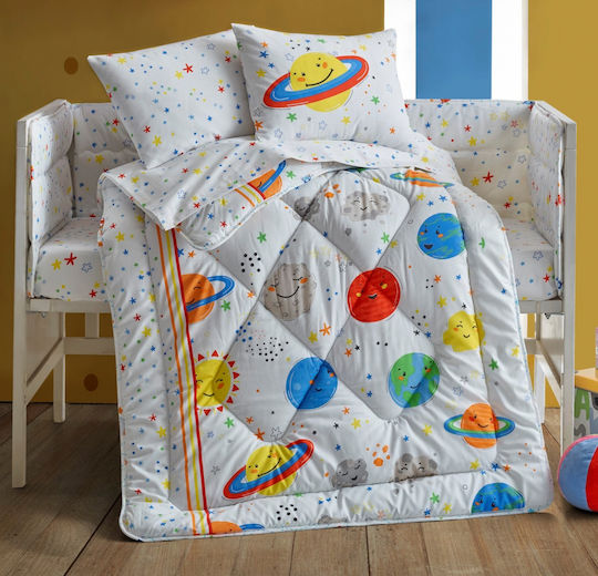 Cotton Box Set Für Krippe White 6Stück