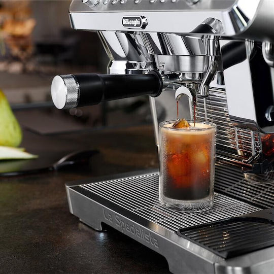 De'Longhi La Specialista Автоматична Еспресо Кафемашина 1450W Налягане 19bar за Капучино Сребрист 1358455