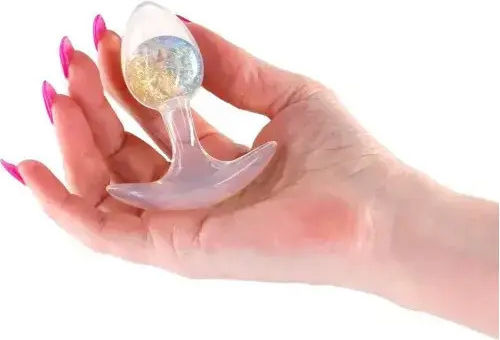 Small Transparent Anal Plug 2 Pieces