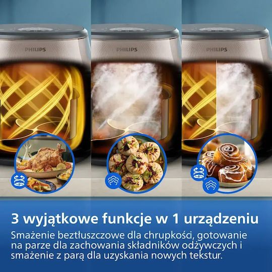 Philips Ovi Air Fryer 7.2lt Μαύρο