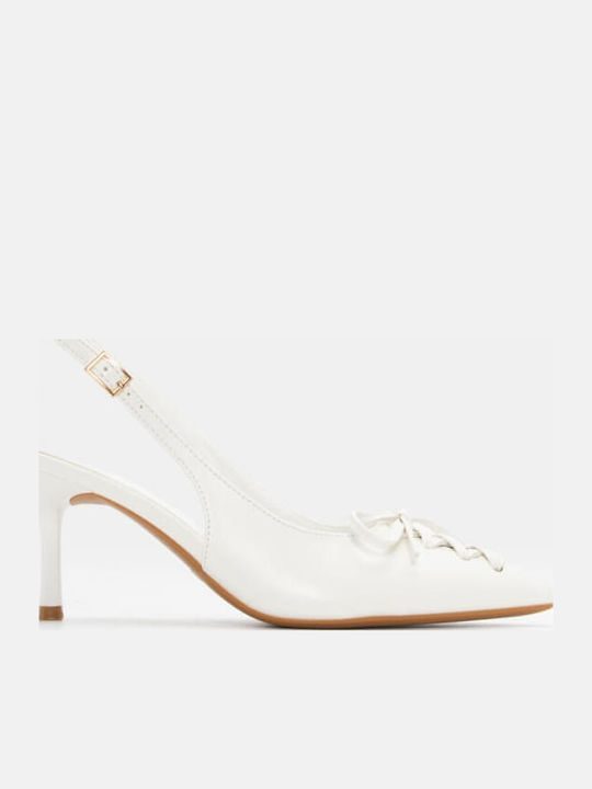 Pumps mit hohem Absatz Weiß