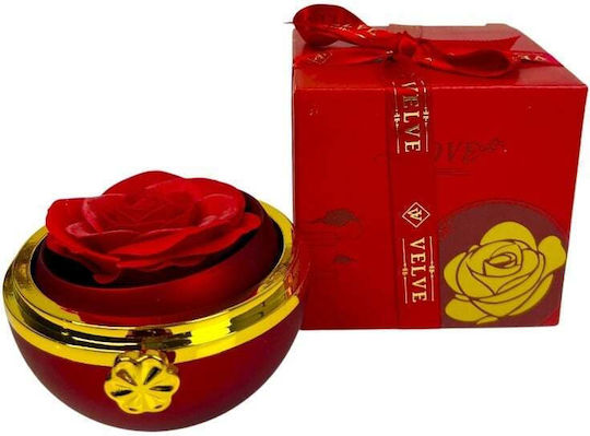 Rote Seife Rose In Elegante Box Dome Kette Überraschen Anhänger
