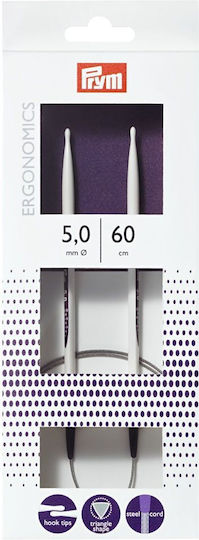 Prym 5 mm, 60 cm Ergonomische Stricknadeln