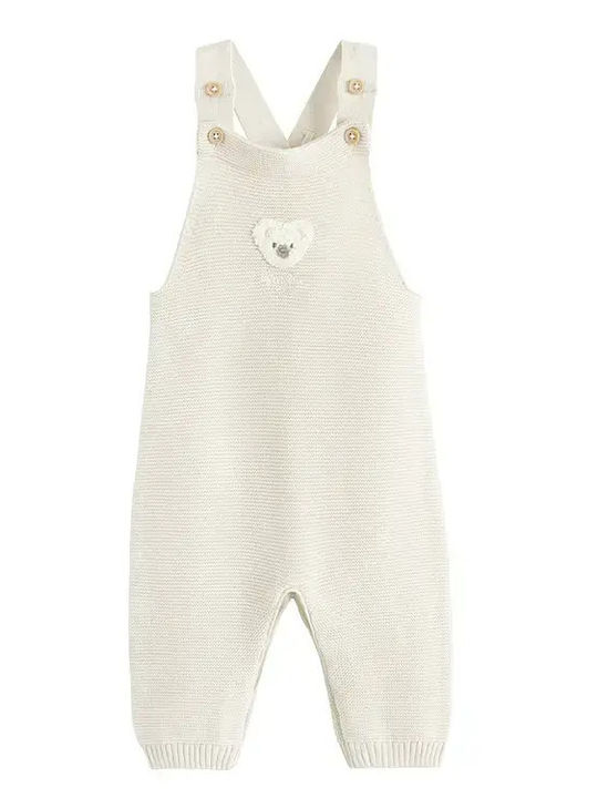 Kids Clothing Set with Dungarees Winter 2 Pieces Beige