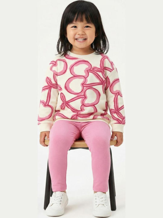 Trax Kinder-Set mit Leggings Winter 2Stück Ecru Big Hearts Trax Kinder-Set mit Leggings Winter 2Stück Ecru Big Hearts