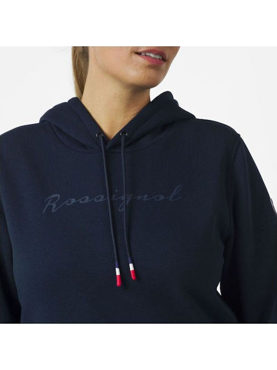 Γυναικείο Φούτερ με Κουκούλα Navy Blue