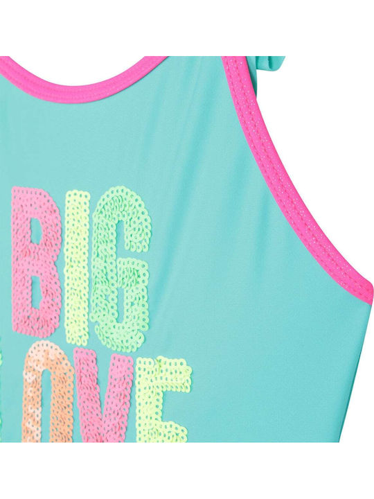 Billieblush Fluo Kids Swimwear One-Piece Petrol Blue