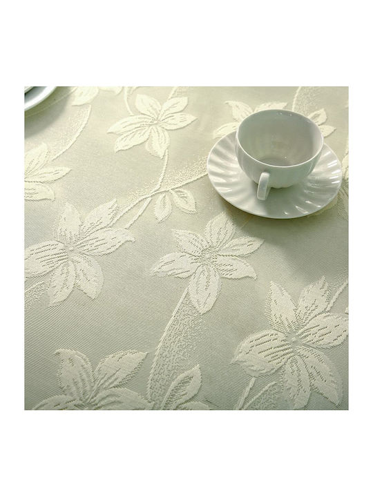 Τραπεζομάντηλο με Δαντέλα Beige 130x180εκ.