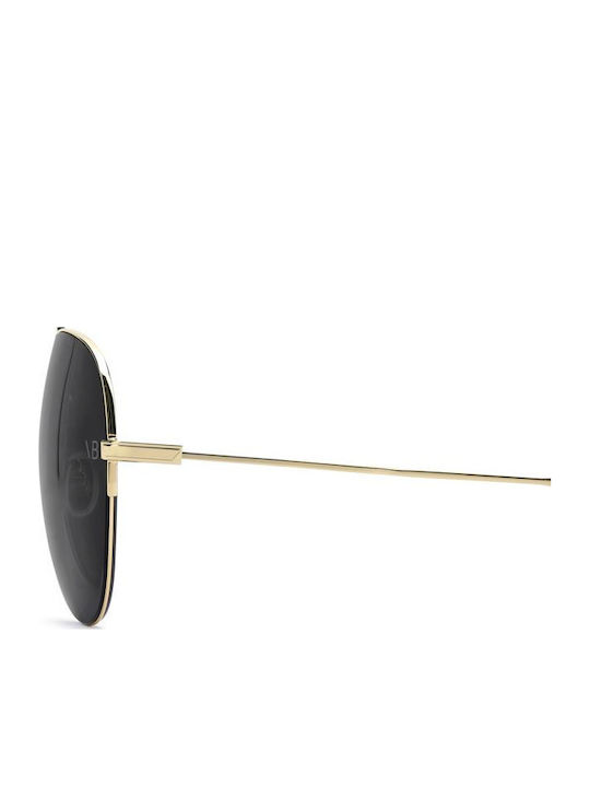 Victoria Beckham Unisex Sonnenbrillen mit Goldenem Metallrahmen