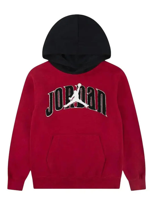 Kids Sweatshirt with Hood and Pockets Red