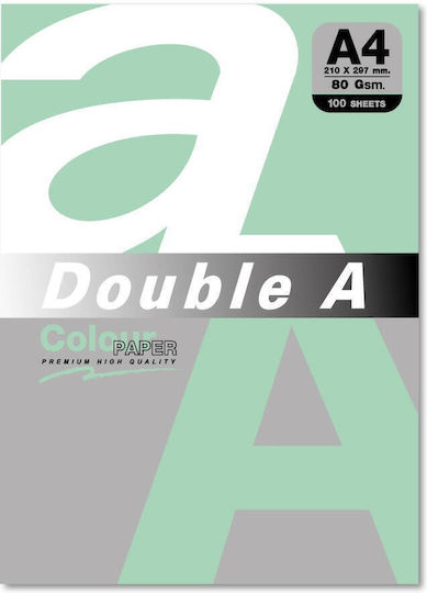 Hârtie Colorată Pentru Copiator A4 80gsm 100 Foi Pachet Double A Pastel Emerald
