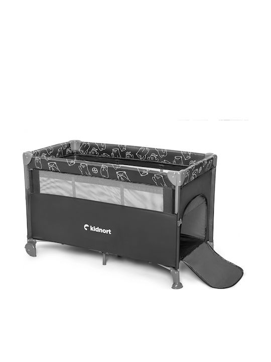 Kidnort Laufstall mit Matratze Gray 22cm