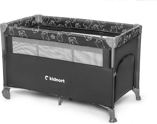 Kidnort Loc de joacă cu Saltea Gri 22cm