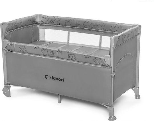 Kidnort Loc de joacă cu Saltea Gri 22cm