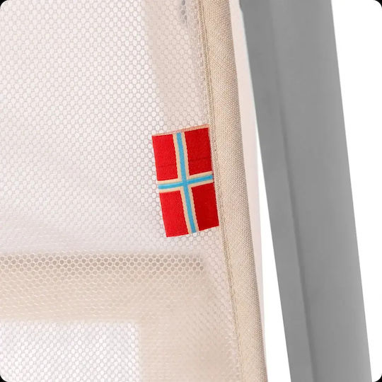 Kidnort Playpen with Mattress Beige 63.2x77cm