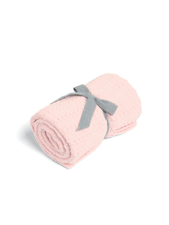 Mamas & Papas Blanket Nursery Swaddling Blankets Knitted Pink 70x90cm